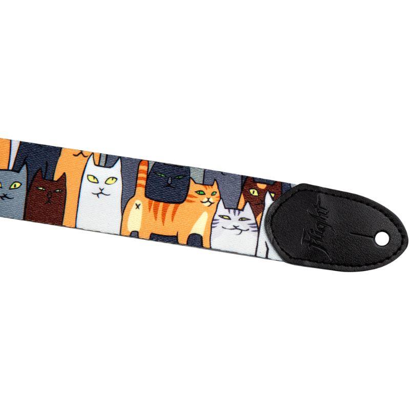 Polyester Ukulele Strap - Cats