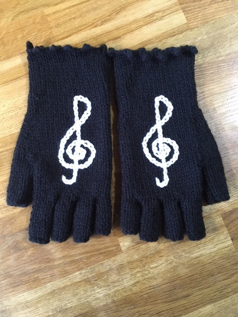 Hand Knitted Fingerless Gloves