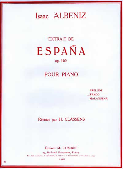 Albeniz, I.: Espana Op. 165 Tango