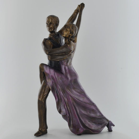 Rumba, Painted Bronze Dance Sculpture