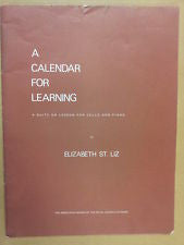 St. Liz, E.: A Calendar for Learning Cello