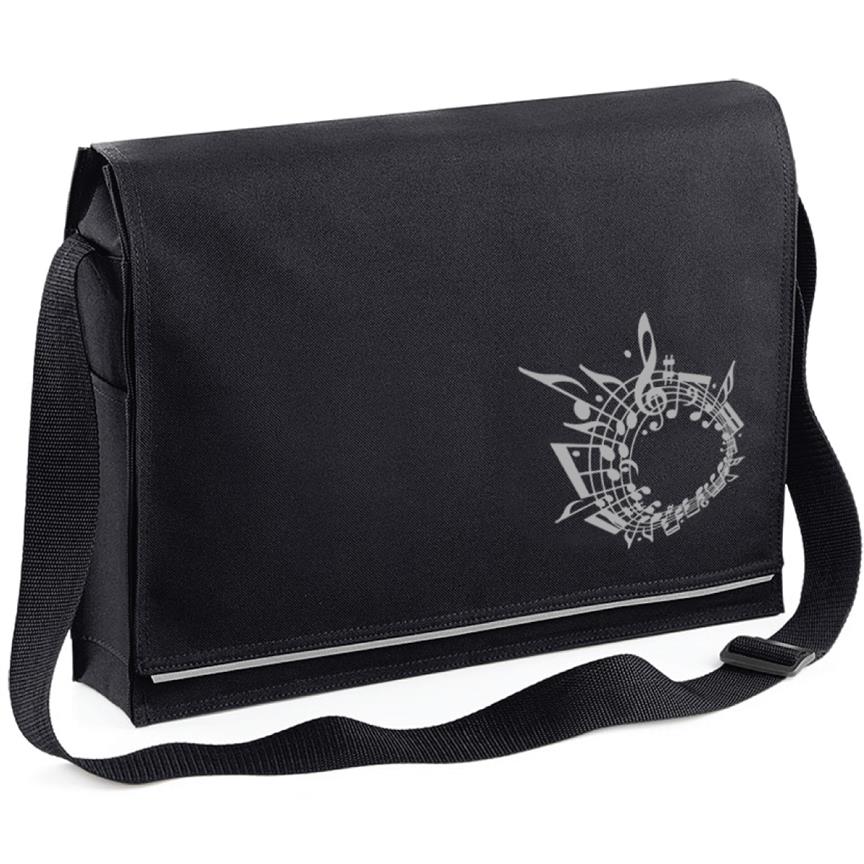 Mapac Black Music Messenger Bag