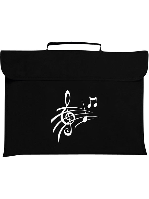 Mapac: Music Bag - Treble Clef & Notes (Black)