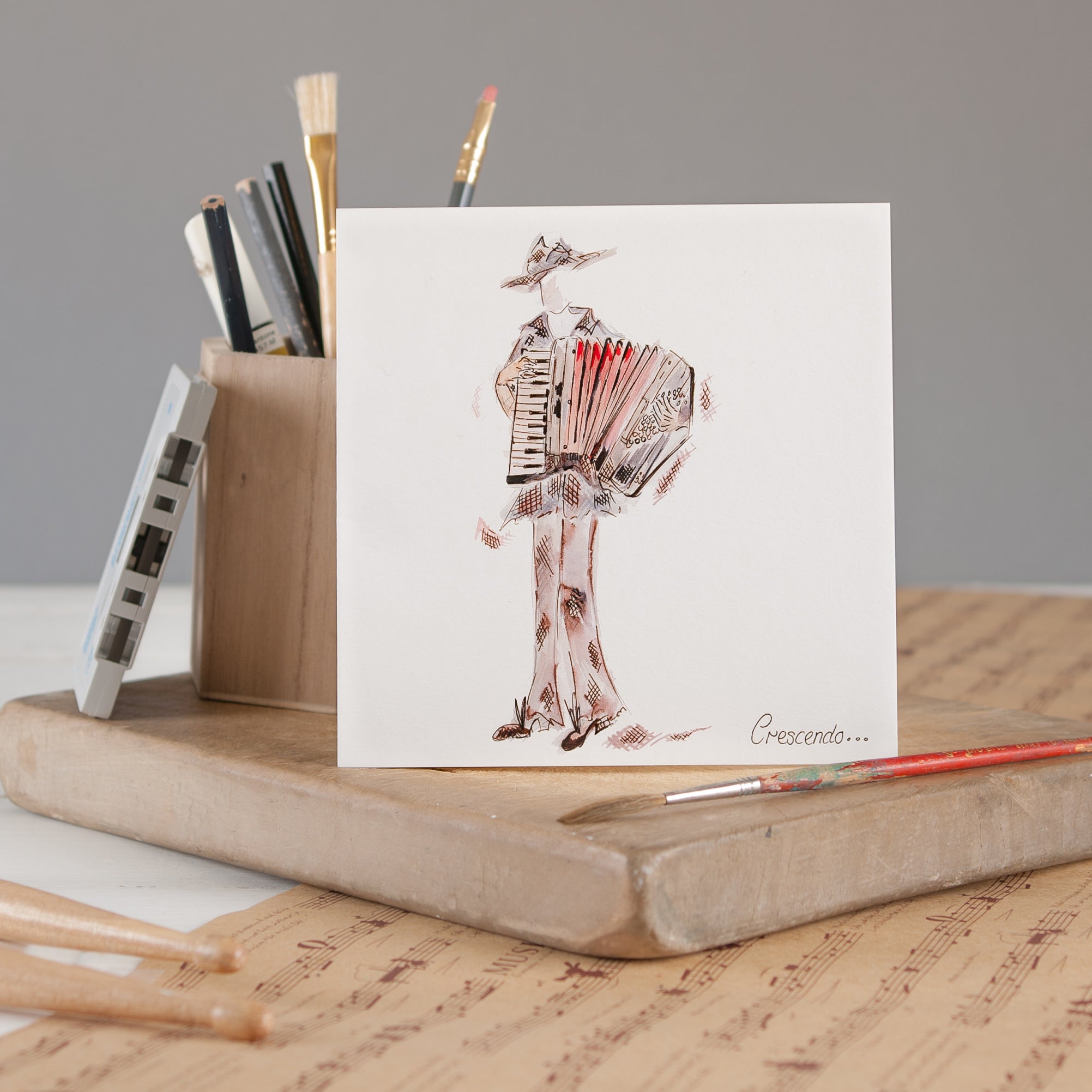 Greeting Card - The Accordion