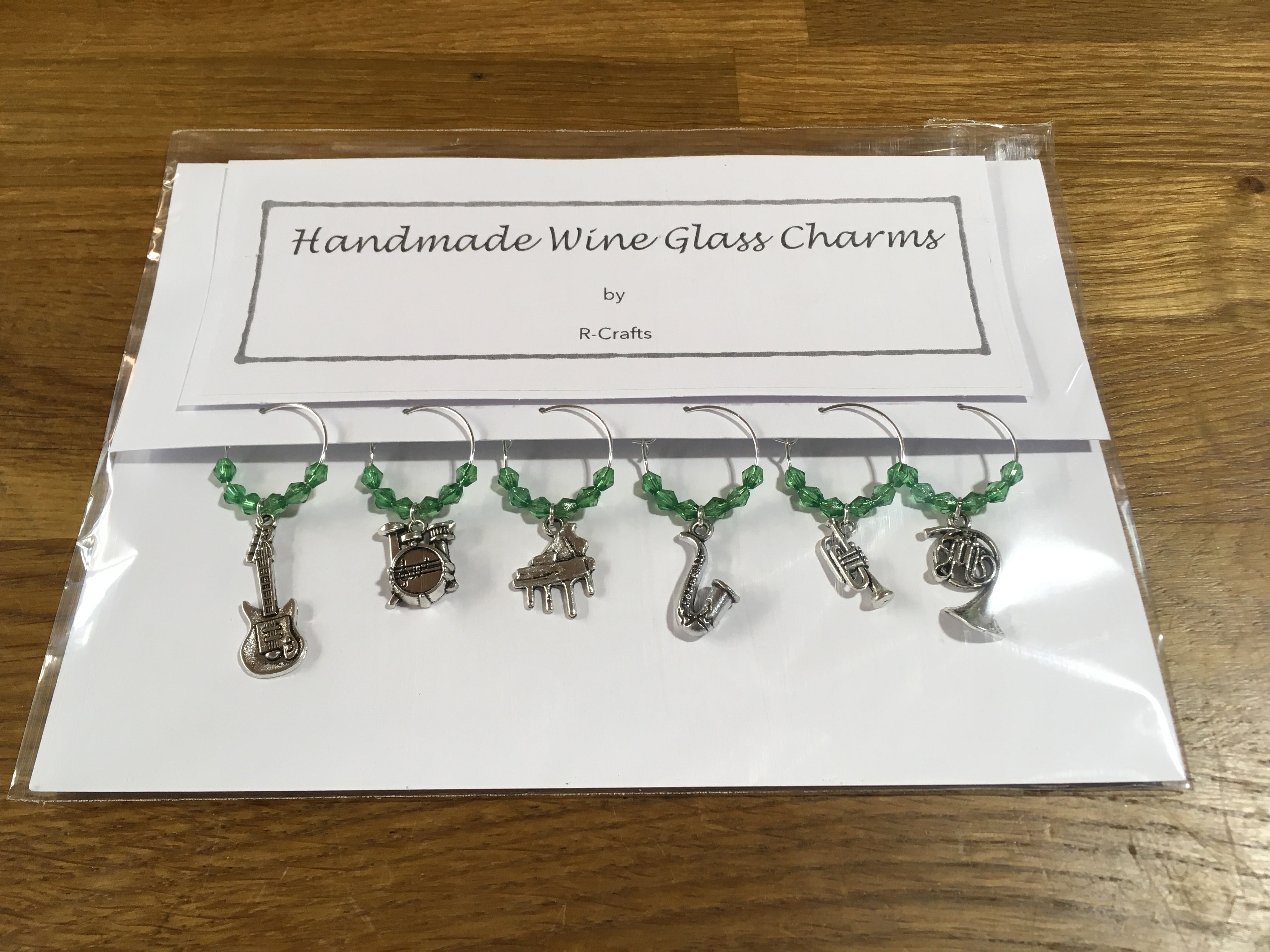 R Crafts Handmade Wine Glass Charms