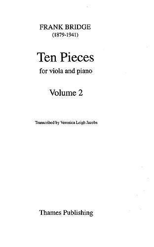Bridge - Ten Pieces for Viola & Piano - vol 2