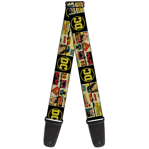 Licensed Vintage DC Comics Superhero Guitar Strap