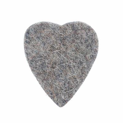 Felt Tones Heart Grey Wool Felt Single B3