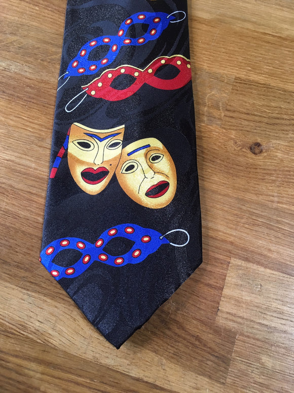 Polyester Tie - Theatre Masks