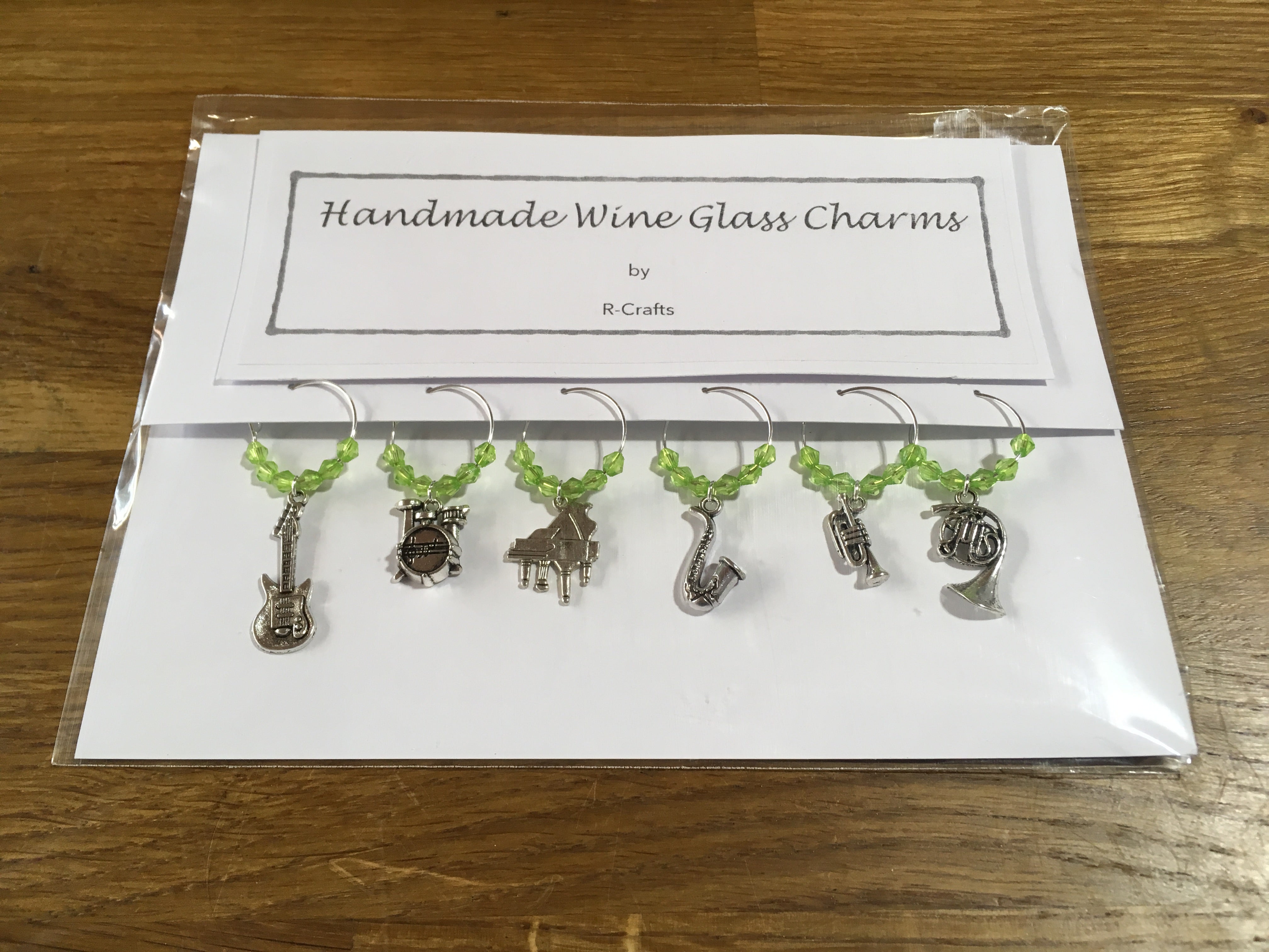 R Crafts Handmade Wine Glass Charms