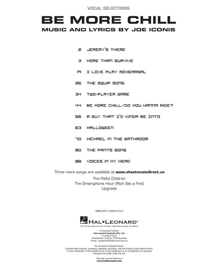 Be More Chill Vocal Selections