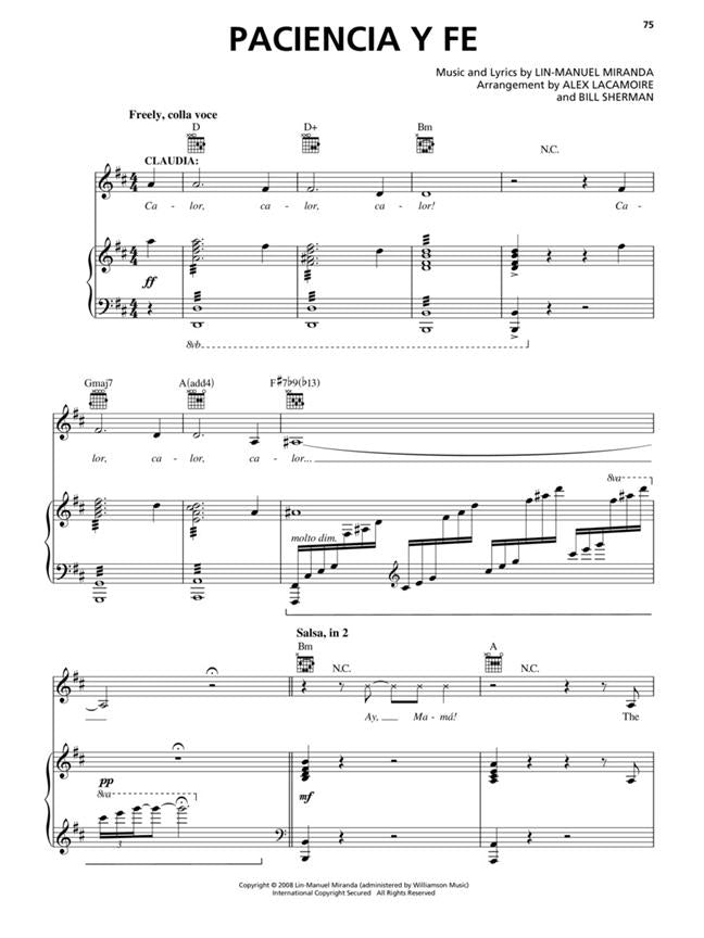 In the Heights Vocal Selections