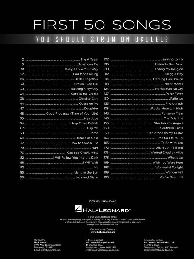 First 50 Songs You Should Strum on Ukulele