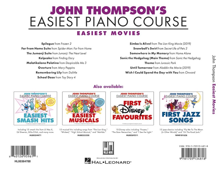 John Thompson’s Easiest Movies