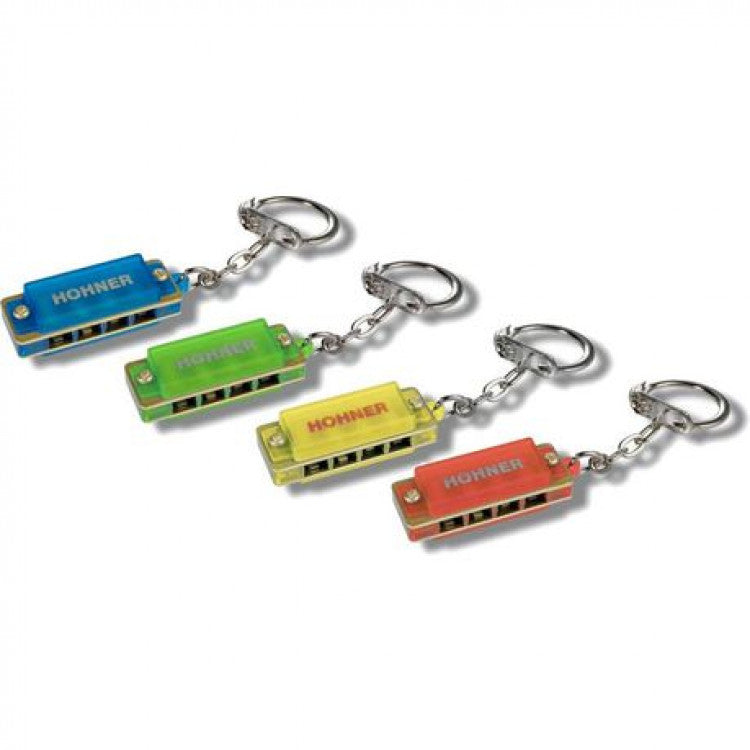 Colour Mini Harmonica Keyring