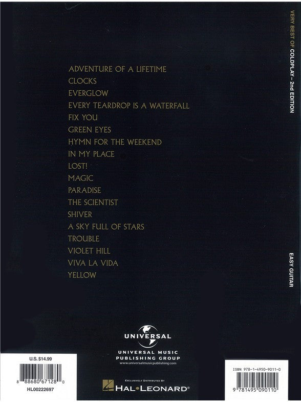 Very Best Of Coldplay – 2nd Edition Easy Guitar