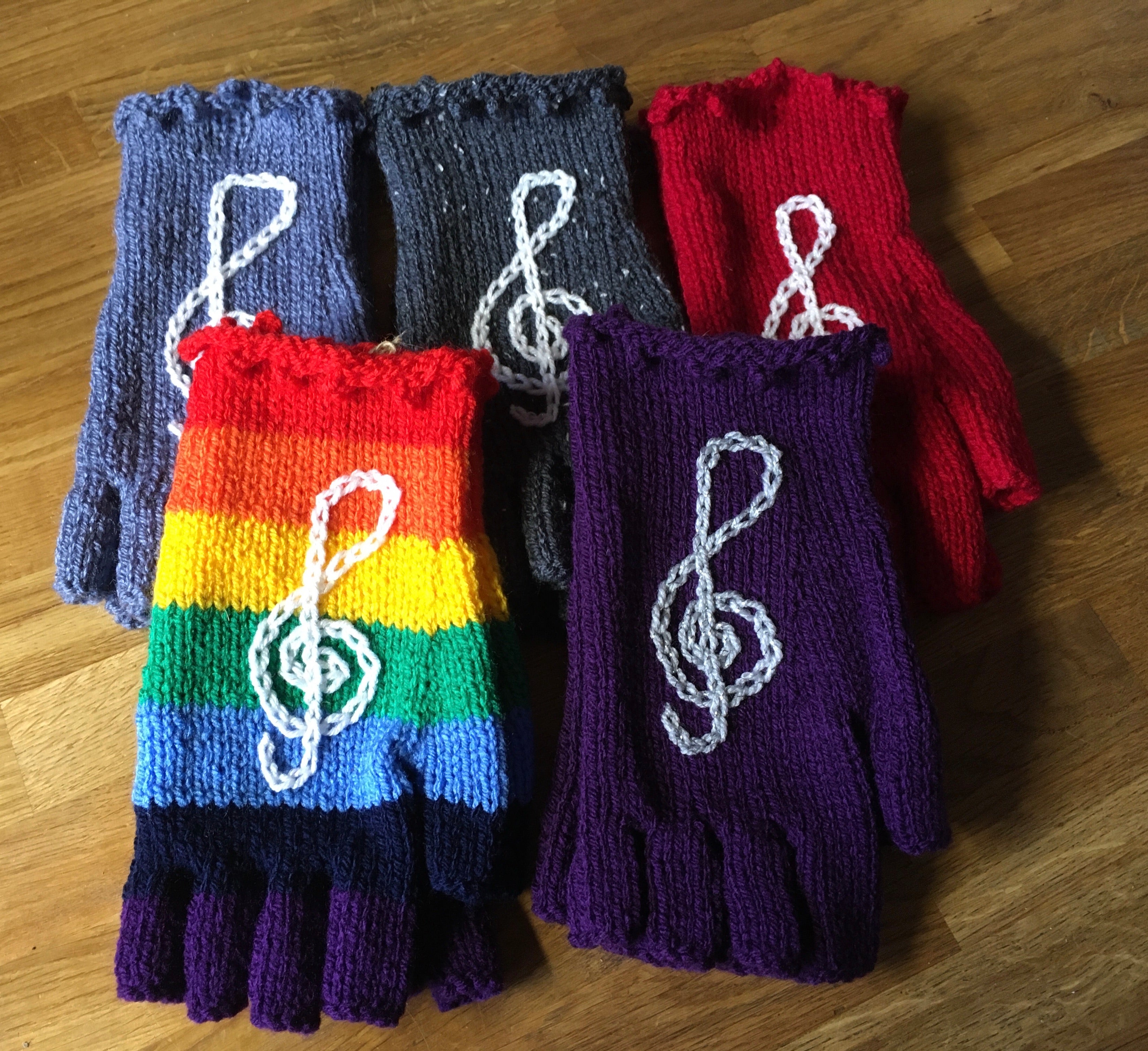 Hand Knitted Fingerless Gloves