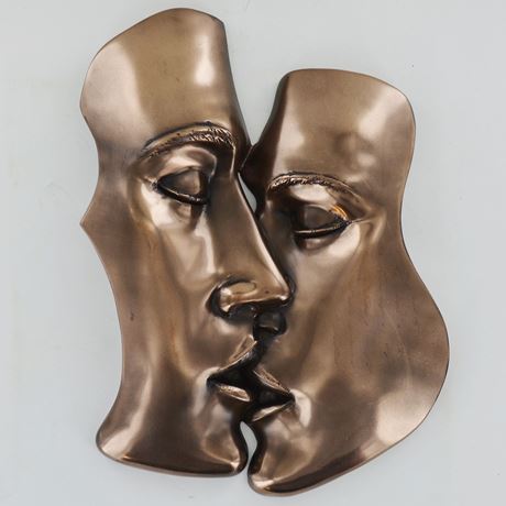 Kiss, Cold Cast Bronze Sculpture