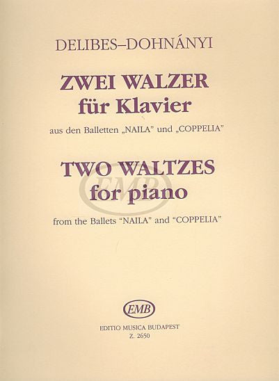 Delibes: Two Waltzes for piano