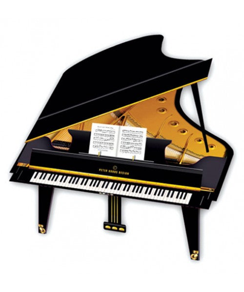 Grand Piano 3D Greetings Card