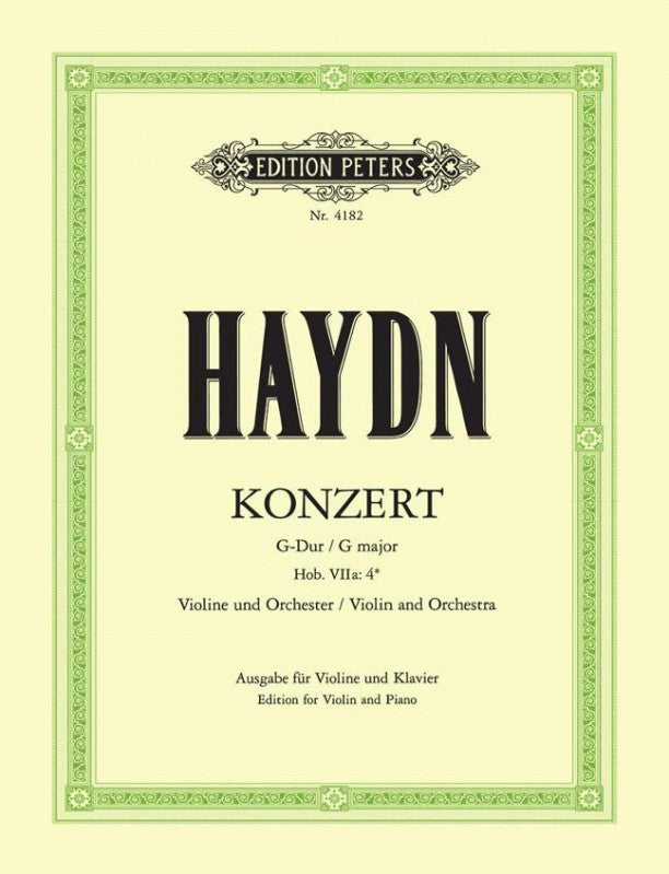 Haydn : Konzert / G Major violin