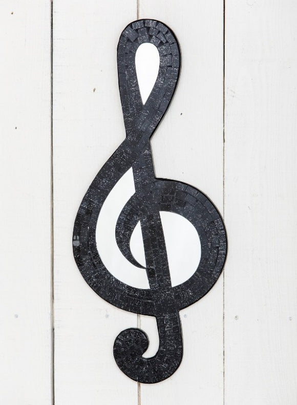 Treble Clef Mosaic Mirror 53 x 23cm