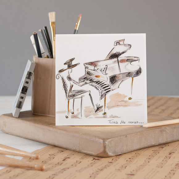 Greeting Card - Tickle The Ivories