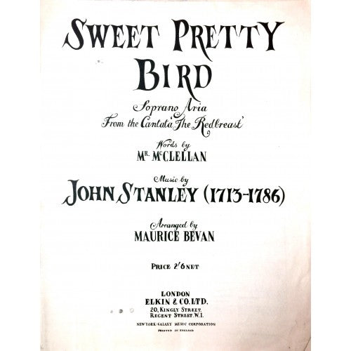 Sweet Pretty Bird - Stanley