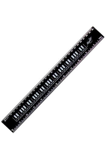 30cm Black Keyboard Ruler