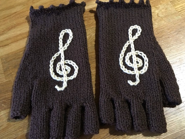 Hand Knitted Fingerless Gloves