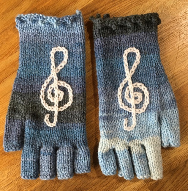 Hand Knitted Fingerless Gloves