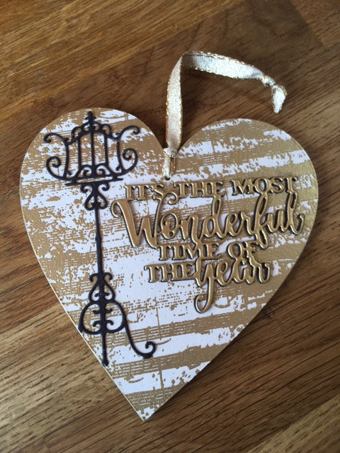 CraftyLu Handmade Christmas Decoration with Sentiment