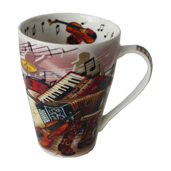 Music Mug Traditional Music 15oz Set Of 4