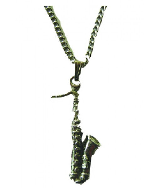 Pewter Saxophone Pendant