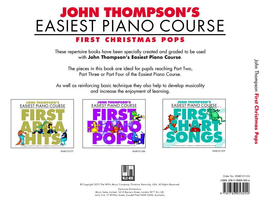 John Thompson's Piano Course First Christmas Pops