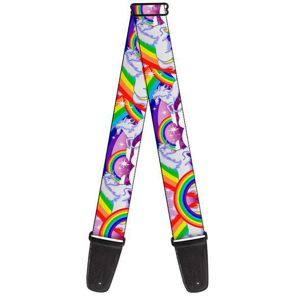 Unicorns in Rainbows with Sparkles Guitar Strap