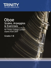 Oboe Scales, Arpeggios & Exercises Grades 1–8 from 2017