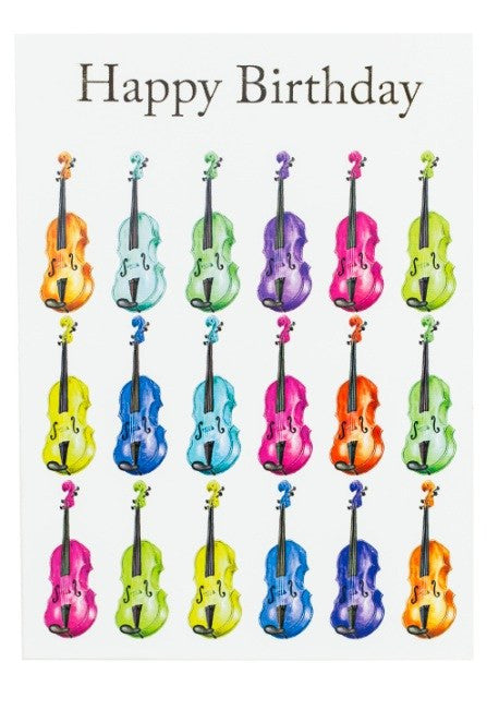 Happy Birthday Jazzy Violin Card