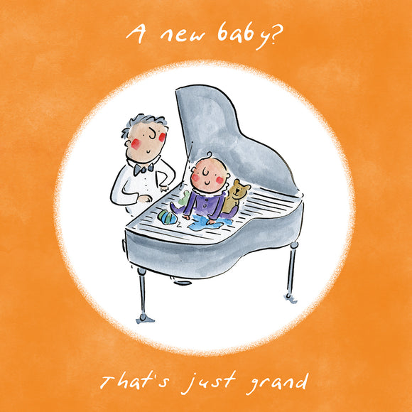 Greetings Card Baby Grand New Baby