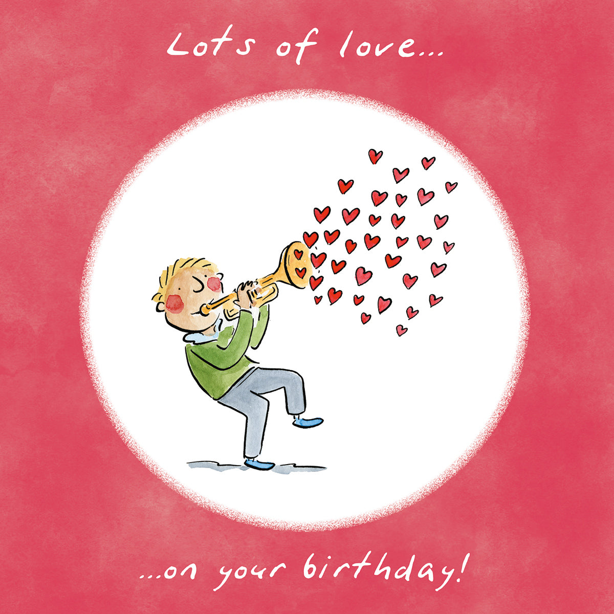 Greetings Card Lots Of Love Birthday