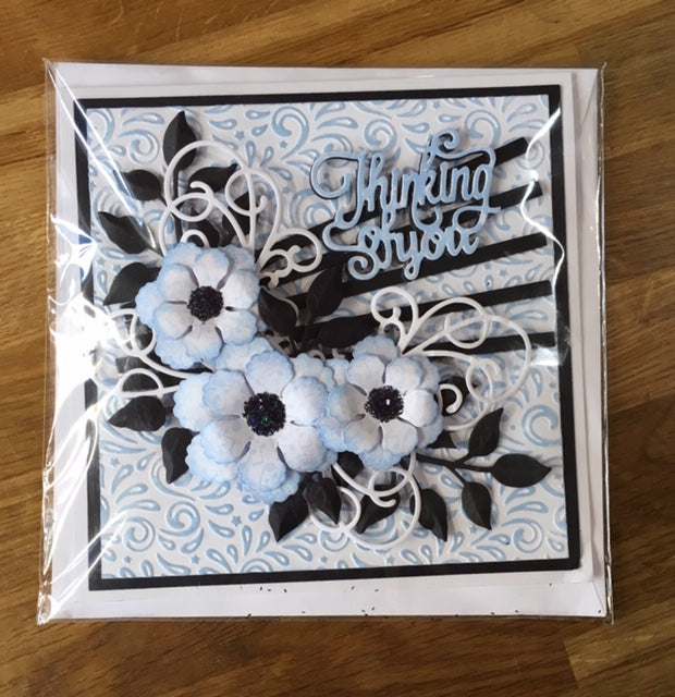 CraftyLu Handmade Greeting Card - Flowers