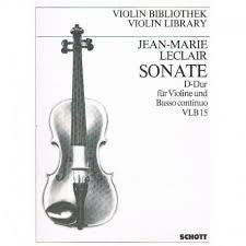 Leclair, J-M.: Sonata in D Maj Violin