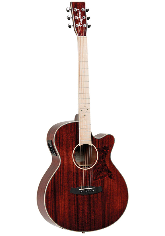 Tanglewood Winterleaf Blonde TW4 BLB Super Folk Cutaway Barossa Red Electro Acoustic Guitar