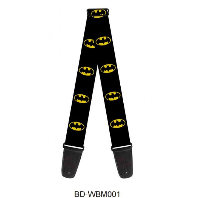 Licensed Batman Shield Black/Yellow Guitar Strap