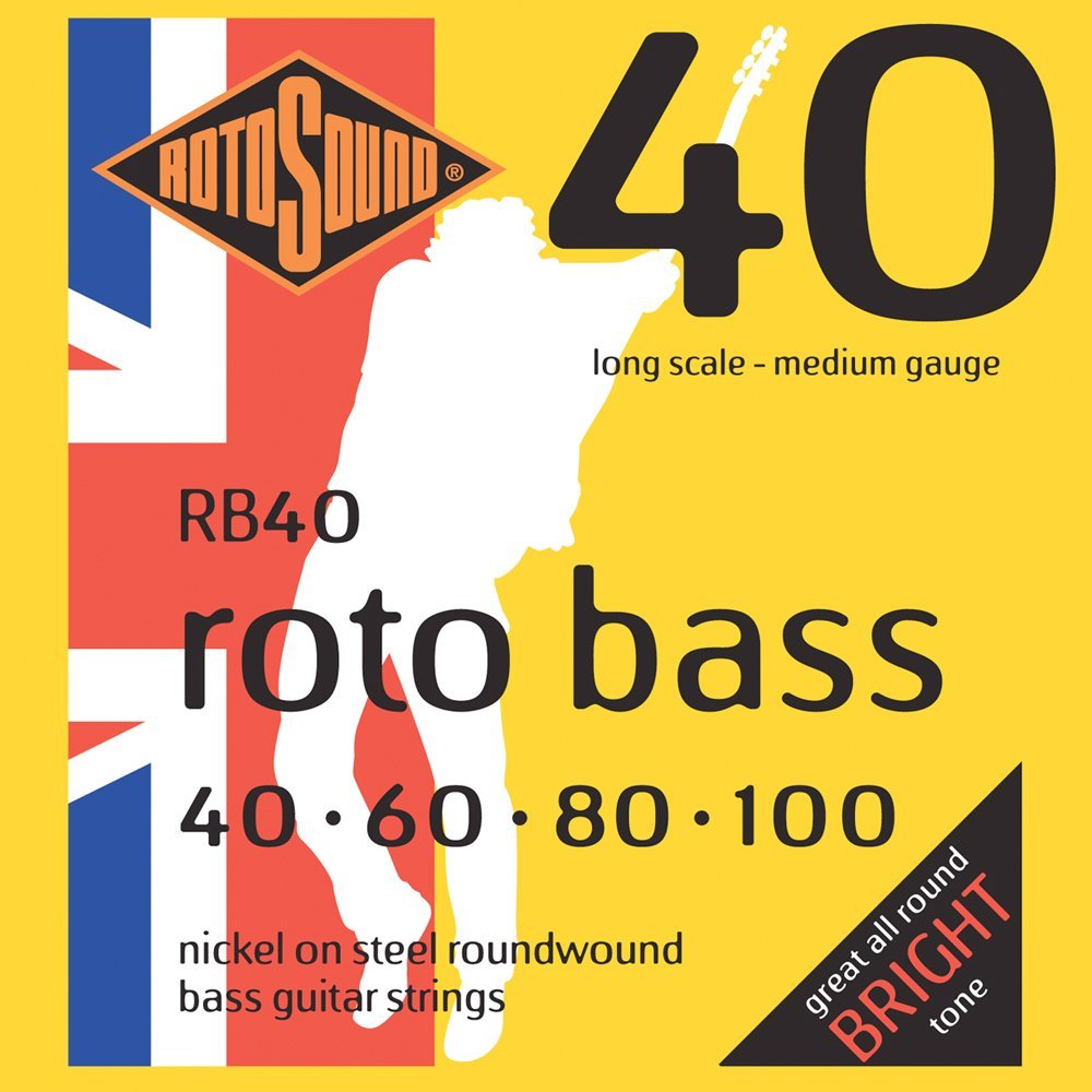 Rotosound Nickel Medium Gauge Roundwound Bass Strings