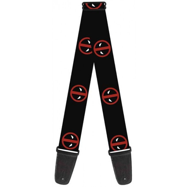 Licensed Marvel Universe Deadpool Logo Guitar Strap