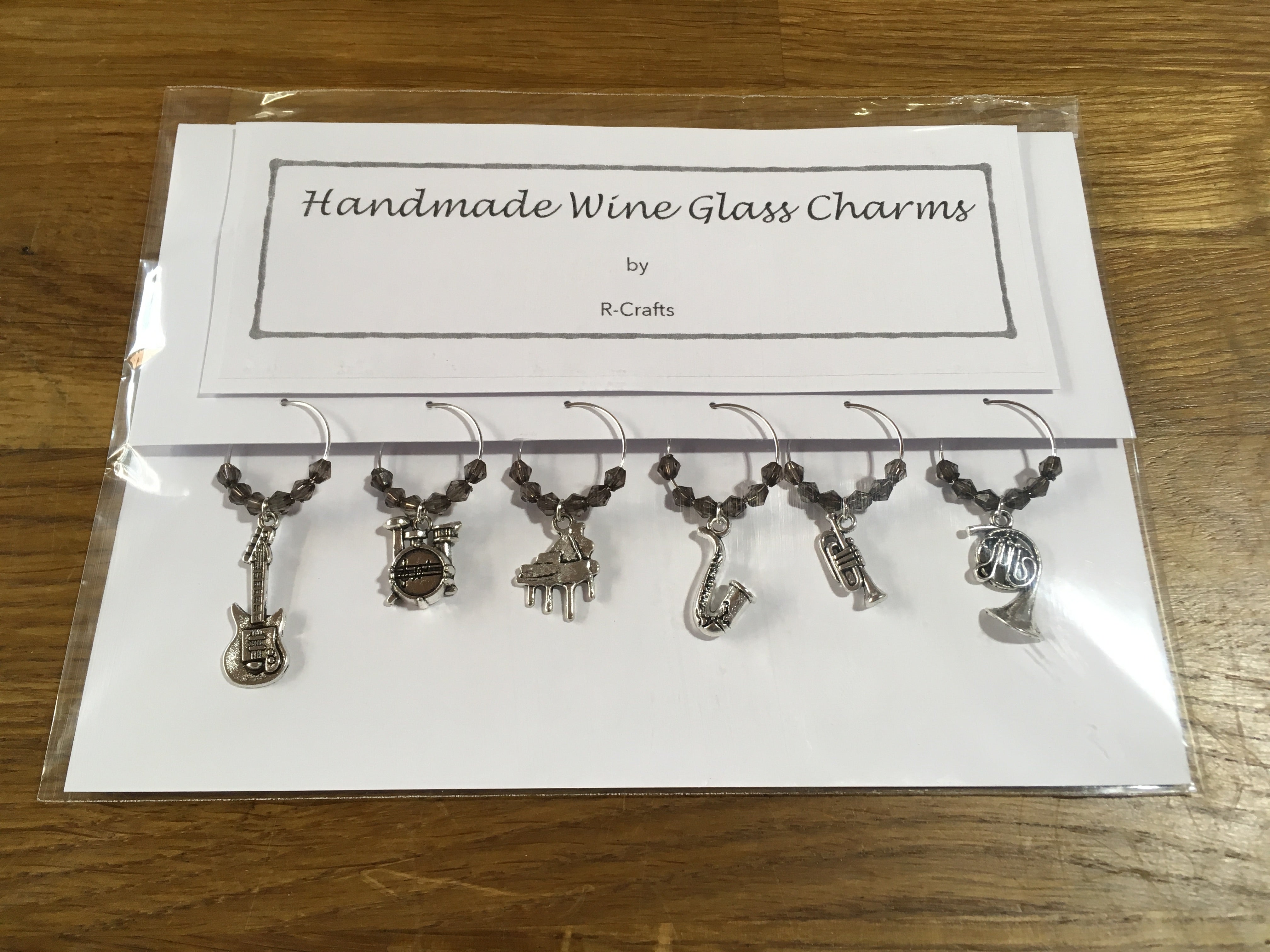 R Crafts Handmade Wine Glass Charms