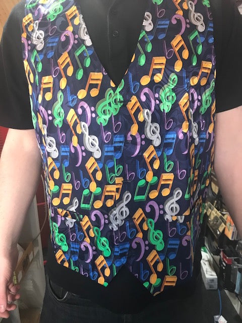 Waistcoat - 3D Music Notes